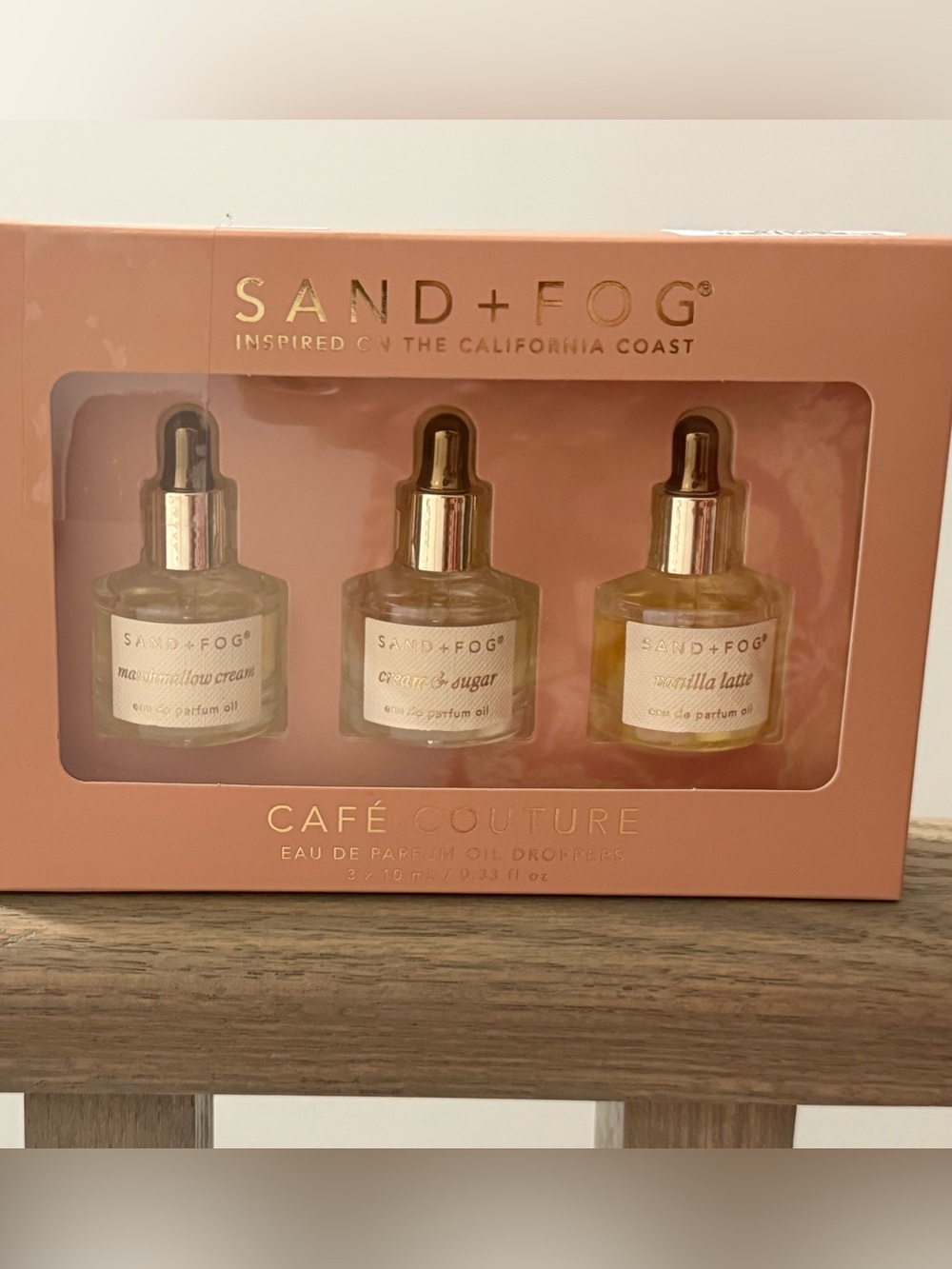Sand+fog Café Couture Eau de Parfum Oil Droppers -